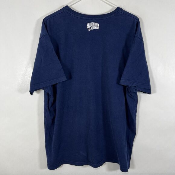 Billionaire Boys Club Spaceman T Shirt Mens Size XXL 2XL Navy Blue Short Sleeve - Picture 8 of 10
